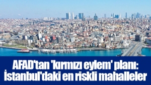 AFAD'tan 'kırmızı eylem' planı: İstanbul'daki en riskli mahalleler