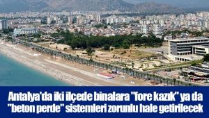 Antalya'da iki ilçede binalara 