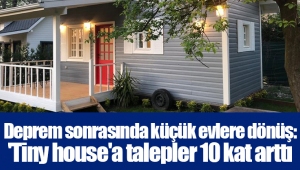 Deprem sonrasında küçük evlere dönüş: 'Tiny house'a talepler 10 kat arttı