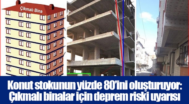 Konut stokunun yüzde 80’ini oluşturuyor: Çıkmalı binalar için deprem riski uyarısı