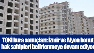 TOKİ kura sonuçları: İzmir ve Afyon konut hak sahipleri belirlenmeye devam ediyor