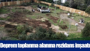 Deprem toplanma alanına rezidans inşaatı