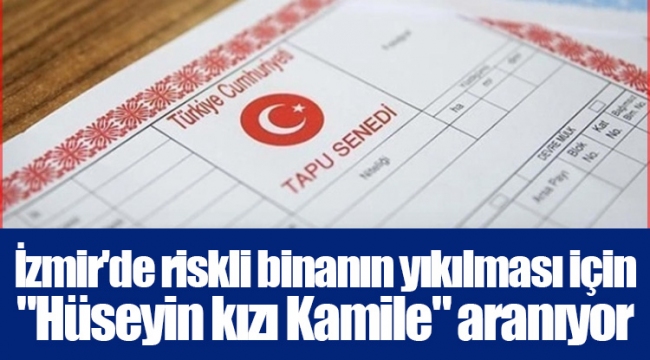 İzmir'de riskli binanın yıkılması için 