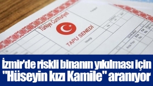 İzmir'de riskli binanın yıkılması için 