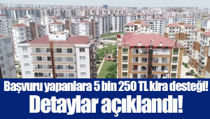 Başvuru yapanlara 5 bin 250 TL kira desteği! Detaylar açıklandı!