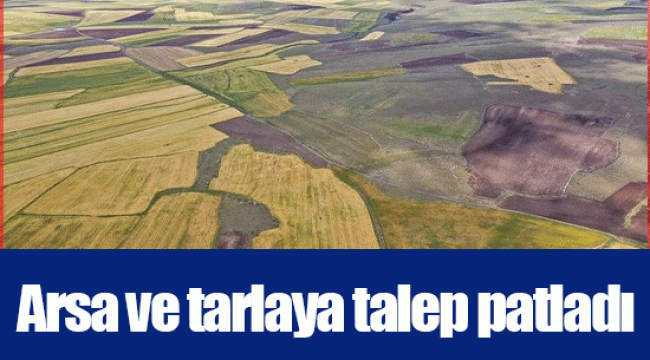 Arsa ve tarlaya talep patladı