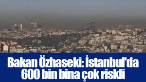 Bakan Özhaseki: İstanbul'da 600 bin bina çok riskli