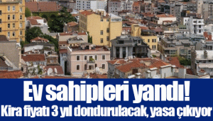 Ev sahipleri yandı! Kira fiyatı 3 yıl dondurulacak, yasa çıkıyor