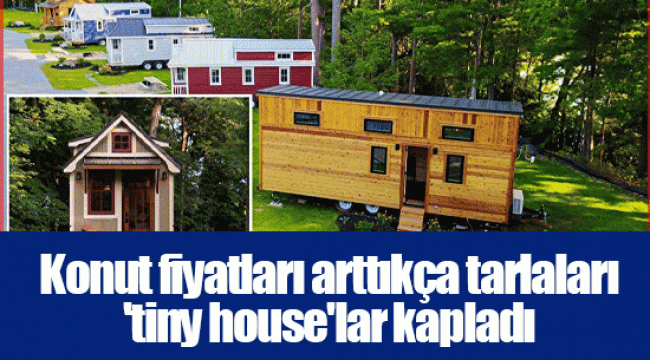 Konut fiyatları arttıkça tarlaları 'tiny house'lar kapladı