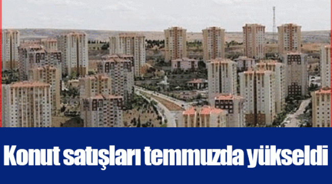 Konut satışları temmuzda yükseldi