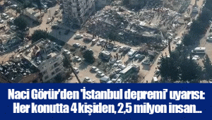 Naci Görür'den 'İstanbul depremi' uyarısı: Her konutta 4 kişiden, 2,5 milyon insan...