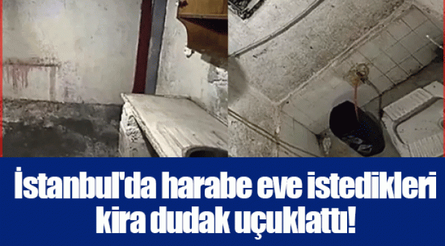 İstanbul'da harabe eve istedikleri kira dudak uçuklattı! 