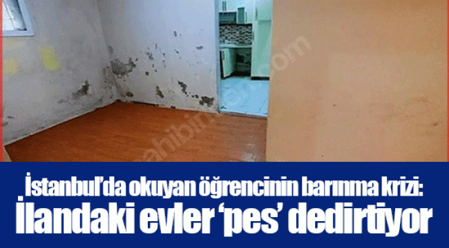 İstanbul’da okuyan öğrencinin barınma krizi: İlandaki evler ‘pes’ dedirtiyor