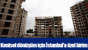 Kentsel dönüşüm için İstanbul'a özel birim