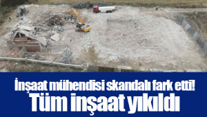 İnşaat mühendisi skandalı fark etti! Tüm inşaat yıkıldı