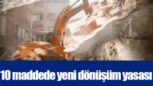 10 maddede yeni dönüşüm yasası