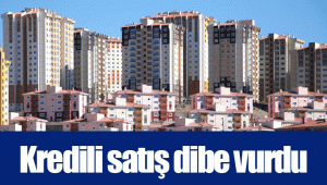 Kredili satış dibe vurdu