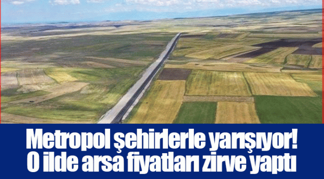 Metropol şehirlerle yarışıyor! O ilde arsa fiyatları zirve yaptı