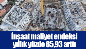 İnşaat maliyet endeksi yıllık yüzde 65,93 arttı