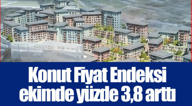 Konut Fiyat Endeksi ekimde yüzde 3,8 arttı