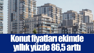 Konut fiyatları ekimde yıllık yüzde 86,5 arttı