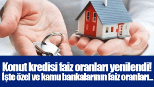 Konut kredisi faiz oranları yenilendi! İşte özel ve kamu bankalarının faiz oranları...