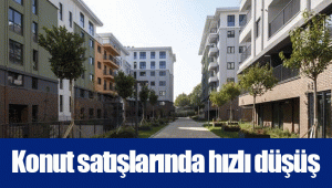 Konut satışlarında hızlı düşüş