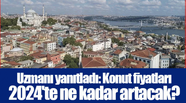 Uzmanı yanıtladı: Konut fiyatları 2024'te ne kadar artacak?