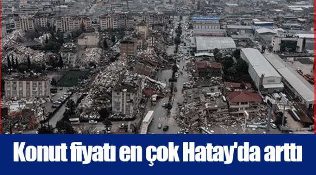 Konut fiyatı en çok Hatay'da arttı