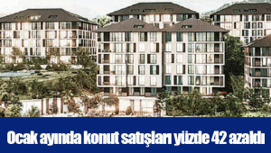 Ocak ayında konut satışları yüzde 42 azaldı