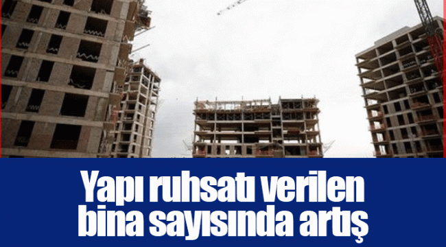 Yapı ruhsatı verilen bina sayısında artış