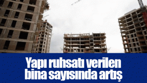 Yapı ruhsatı verilen bina sayısında artış