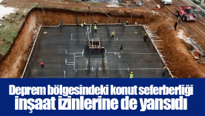 Deprem bölgesindeki konut seferberliği inşaat izinlerine de yansıdı