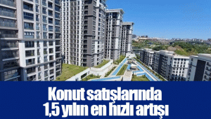 Konut satışlarında 1,5 yılın en hızlı artışı