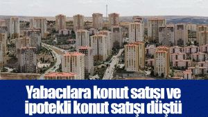 Yabacılara konut satışı ve ipotekli konut satışı düştü