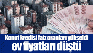 Konut kredisi faiz oranları yükseldi ev fiyatları düştü