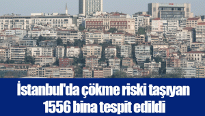 İstanbul'da çökme riski taşıyan 1556 bina tespit edildi