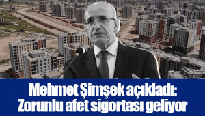 Mehmet Şimşek açıkladı: Zorunlu afet sigortası geliyor