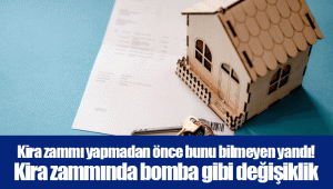 Kira zammı yapmadan önce bunu bilmeyen yandı! Kira zammında bomba gibi değişiklik