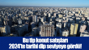 Bu tip konut satışları 2024'te tarihi dip seviyeye gördü!