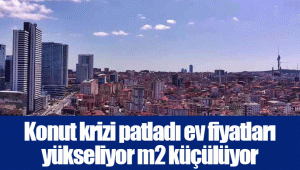 Konut krizi patladı ev fiyatları yükseliyor m2 küçülüyor