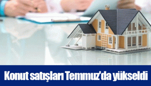 Konut satışları Temmuz'da yükseldi