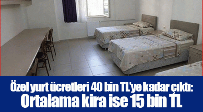 Özel yurt ücretleri 40 bin TL’ye kadar çıktı: Ortalama kira ise 15 bin TL