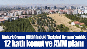 Atatürk Orman Çiftliği'ndeki 'Dışişleri Ormanı' satılık: 12 katlı konut ve AVM planı