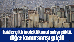 Faizler çıktı ipotekli konut satışı çöktü, diğer konut satışı güçlü