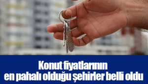 Konut fiyatlarının en pahalı olduğu şehirler belli oldu