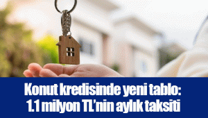 Konut kredisinde yeni tablo: 1.1 milyon TL’nin aylık taksiti