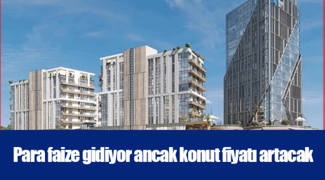 Para faize gidiyor ancak konut fiyatı artacak