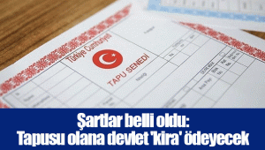 Şartlar belli oldu: Tapusu olana devlet 'kira' ödeyecek