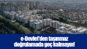 e-Devlet'den taşınmaz doğrulamada geç kalmayın!